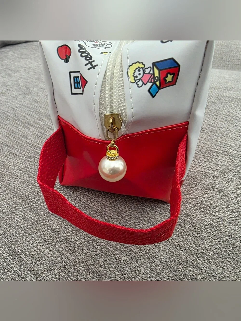 New Kitty Red & White Cosmetic Bag Or Kids Pencil Bag